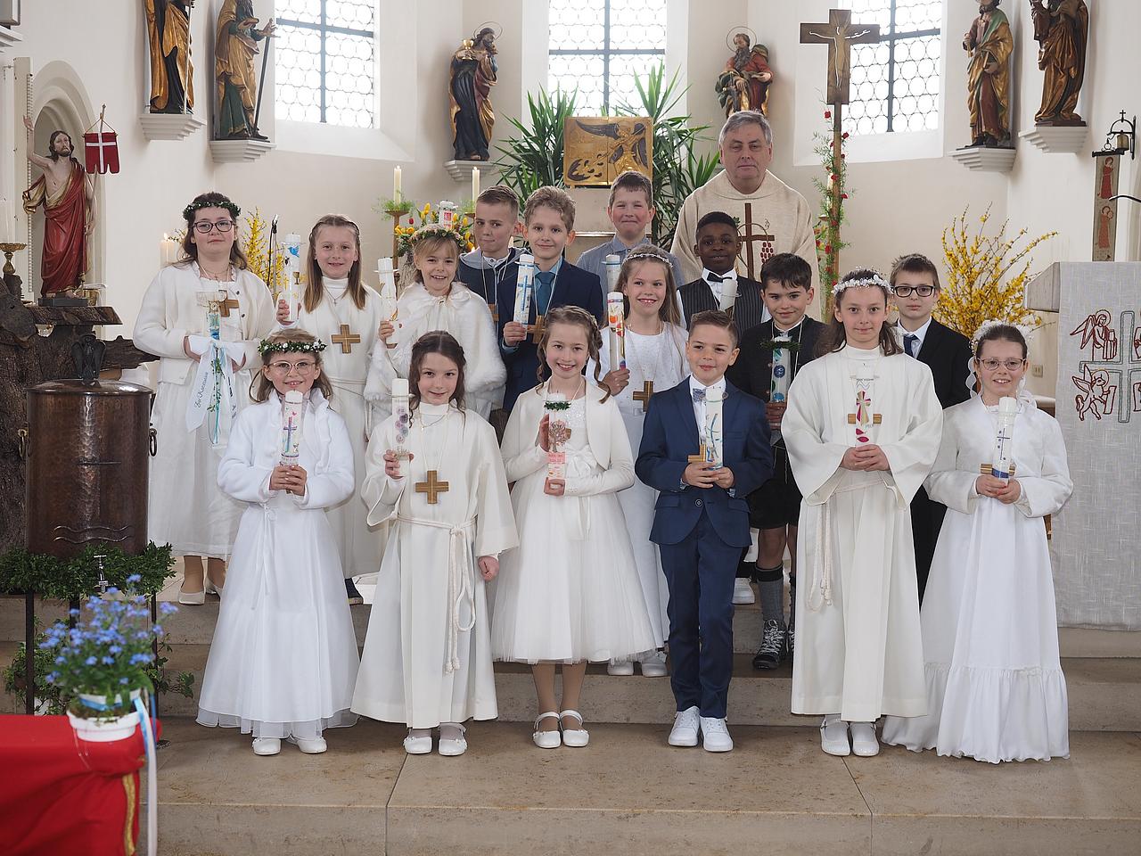 Erstkommunionkinder 2023 in der Pfarrei Rupertsbuch
